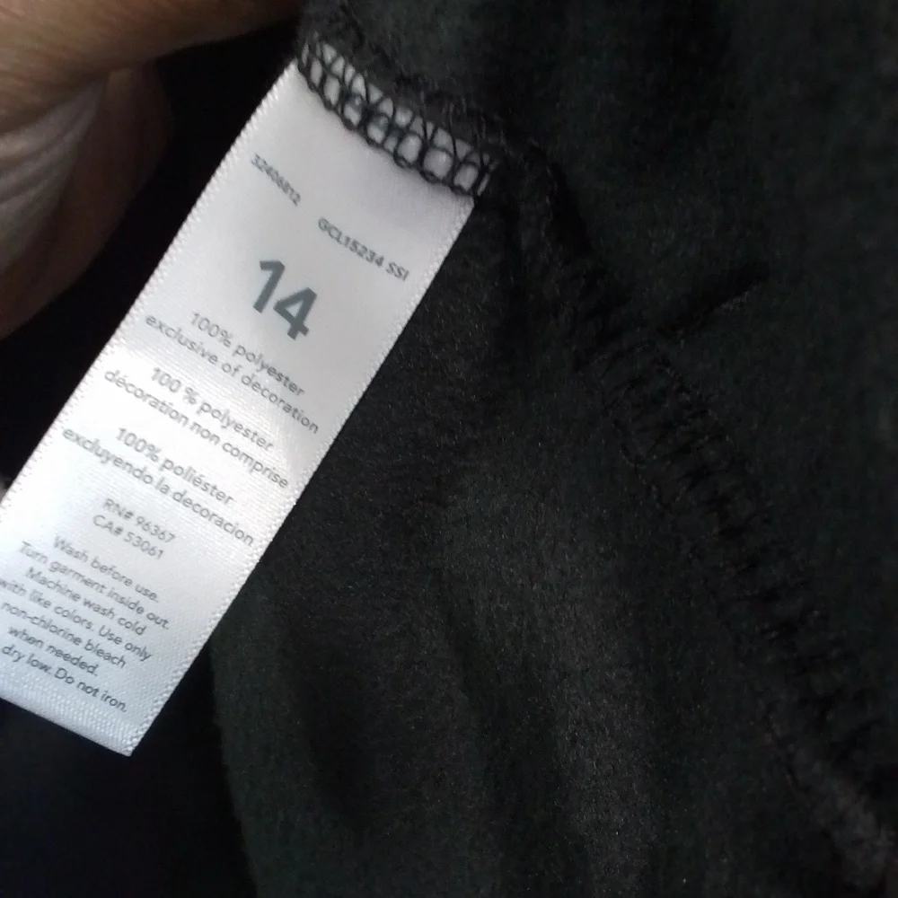 Oshkosh B'gosh Dark Gray Fleece Sweater Sz 14